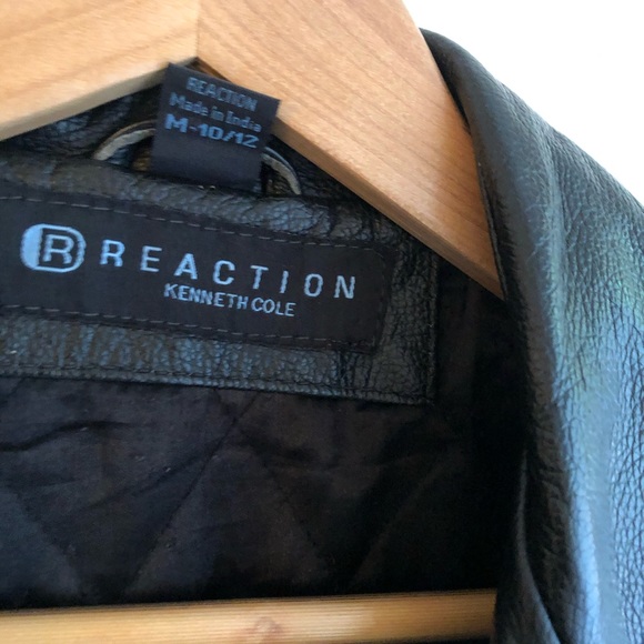 💥BOY’S KENNETH COLE REACTION LEATHER JACKET💥 - Picture 4 of 5